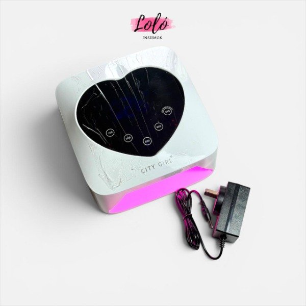 Producto - Cabina Uv/Led inalámbrica corazón 72wts con Luz Rosa - modelo X20 - City Girl