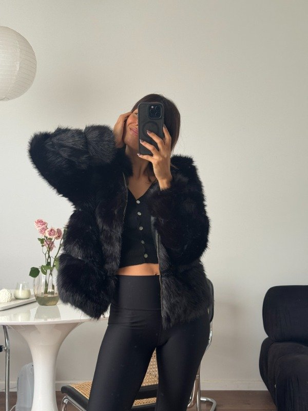 Producto - Tapado Fox Negro
