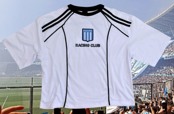 Remera boxi bordada Racing Club — imagen 3
