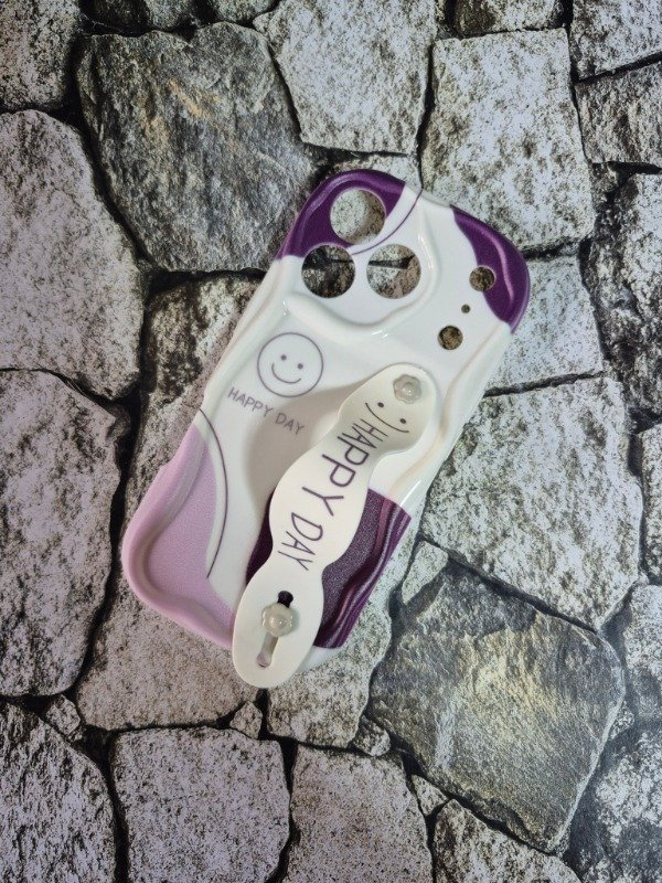 Producto - Funda tpu diseño con strap Iphone 17 Pro happy