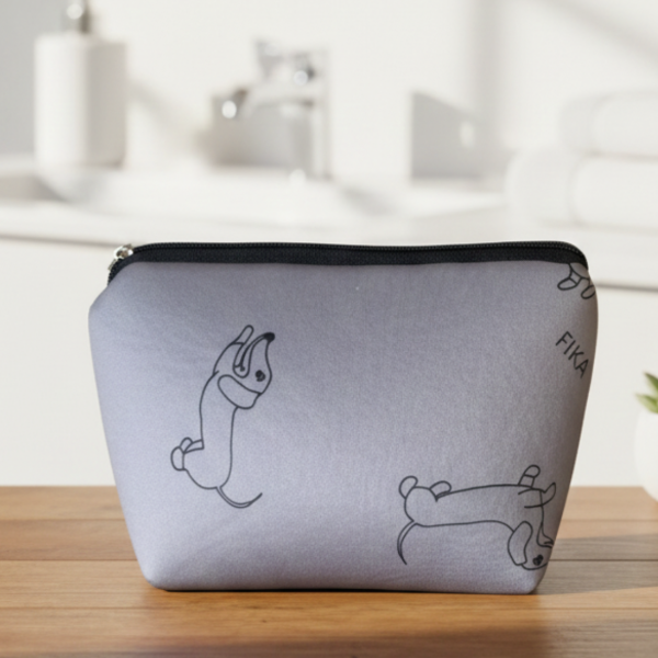 Producto - Neceser perros gris