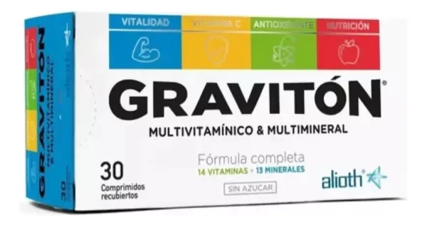 Producto - Multivitaminico Y Multimineral Graviton 30 Comp Alioth