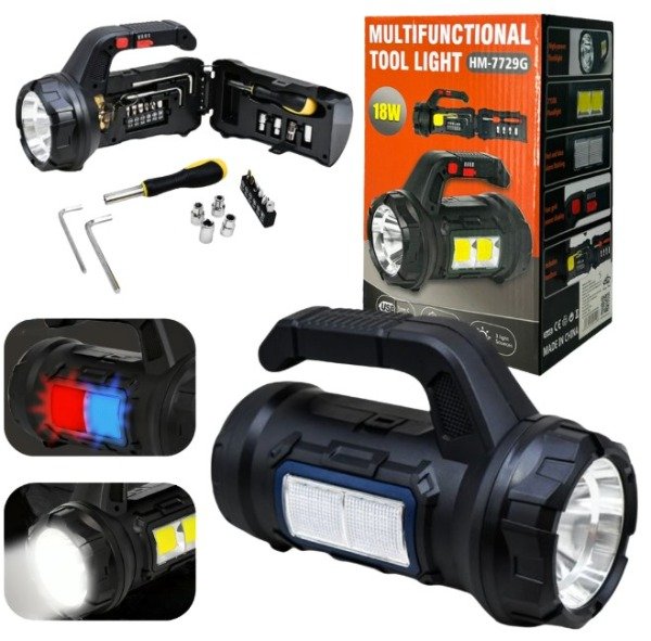 Producto - Linterna Mulfuncion HM-7729G