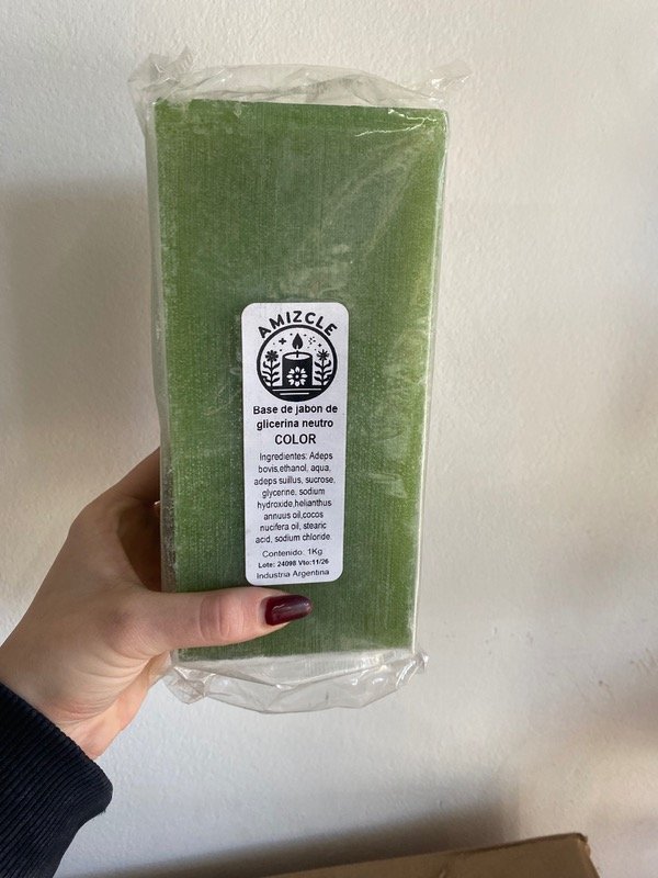 Producto - BARRA DE GLICERINA VERDE