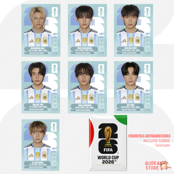 Producto - Pack Figuritas ENHYPEN ARGENTINA - FIFA World Cup 2026
