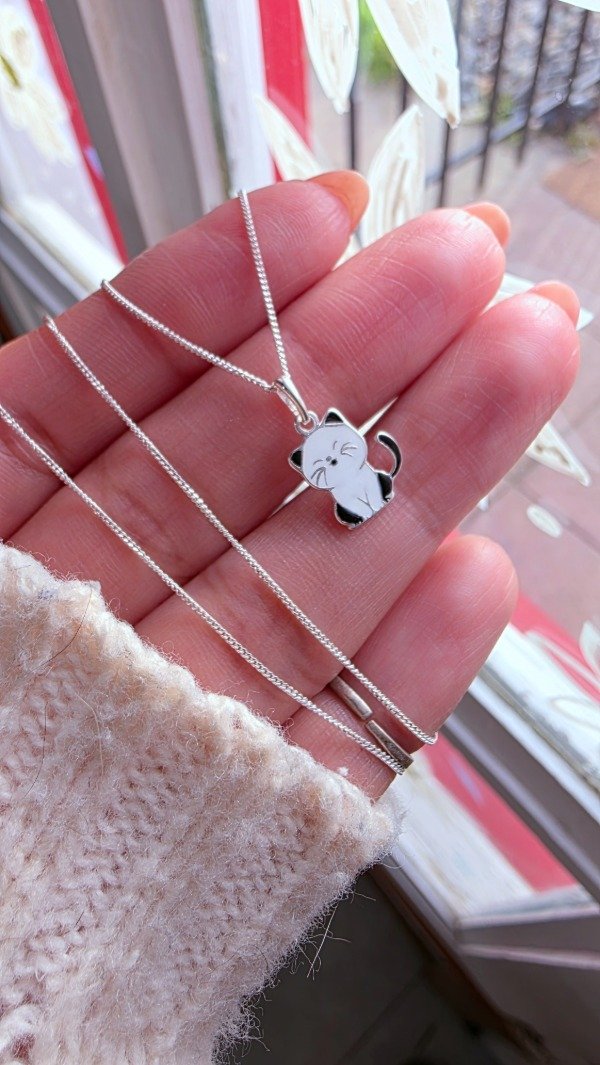 Producto - Collar gato blanco y negro PL - 0