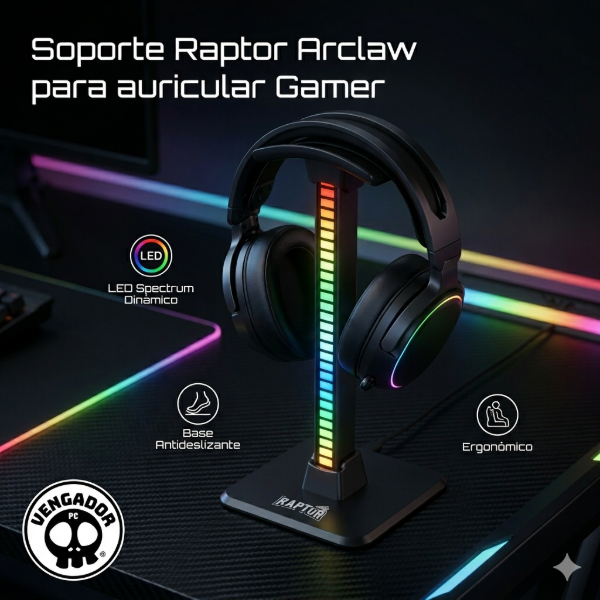 Producto - Soporte Raptor Arclaw para auricular Gamer