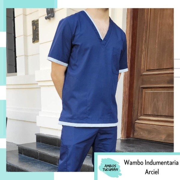 Producto - Ambo Wambo Azul Detalle Gris Arciel
