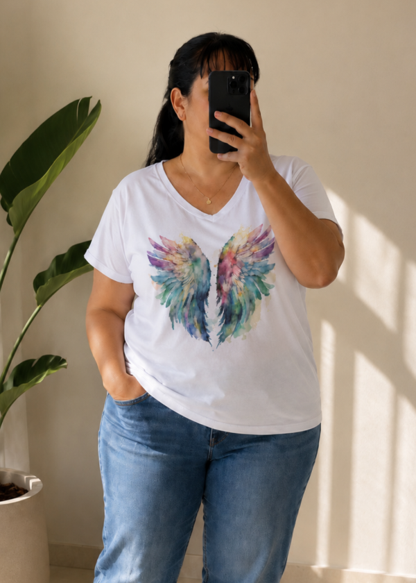 Producto - Remera de Jersey algodón - Escote V (330) - 1