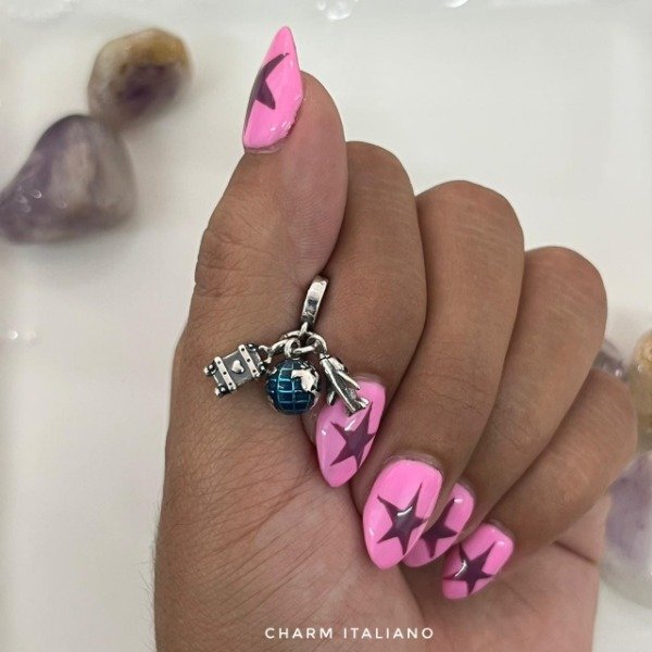 Producto - Dije charm italiano para pandodoea planeta avión maleta