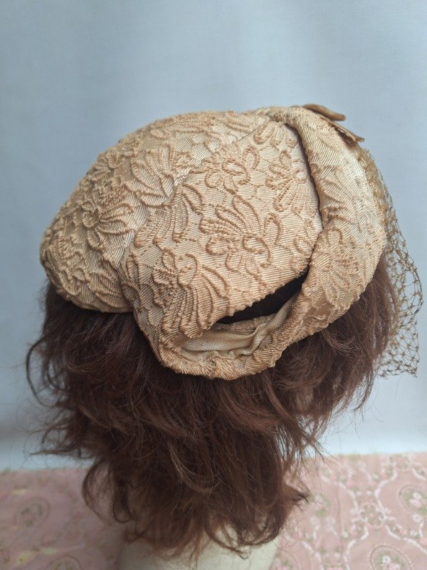 Producto - Casquete con redecilla y moño Terciopelo - 3