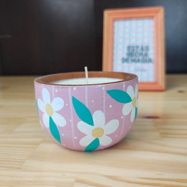 Producto - VELA CUENCO ROSA MARGA