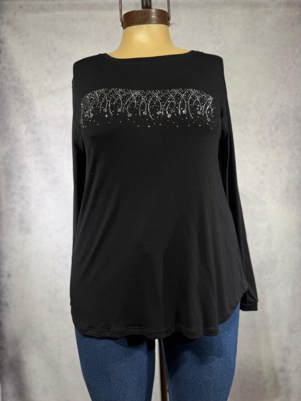 Producto - REMERA MODAL C/STRASS TALLLES GRANDES