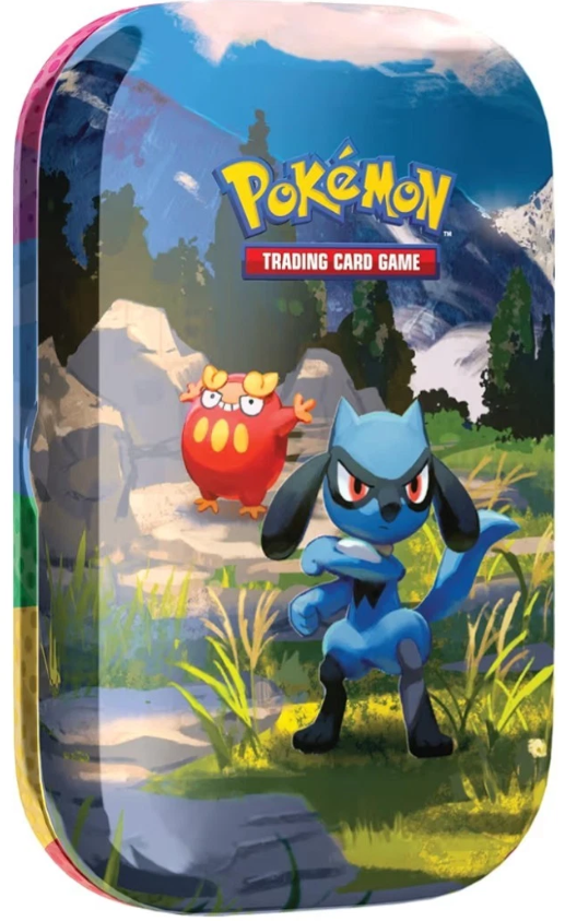 Producto - Ascended Heroes Mini Tin  LUCARIO - 2 Boosters Packs INGLES SELLADO