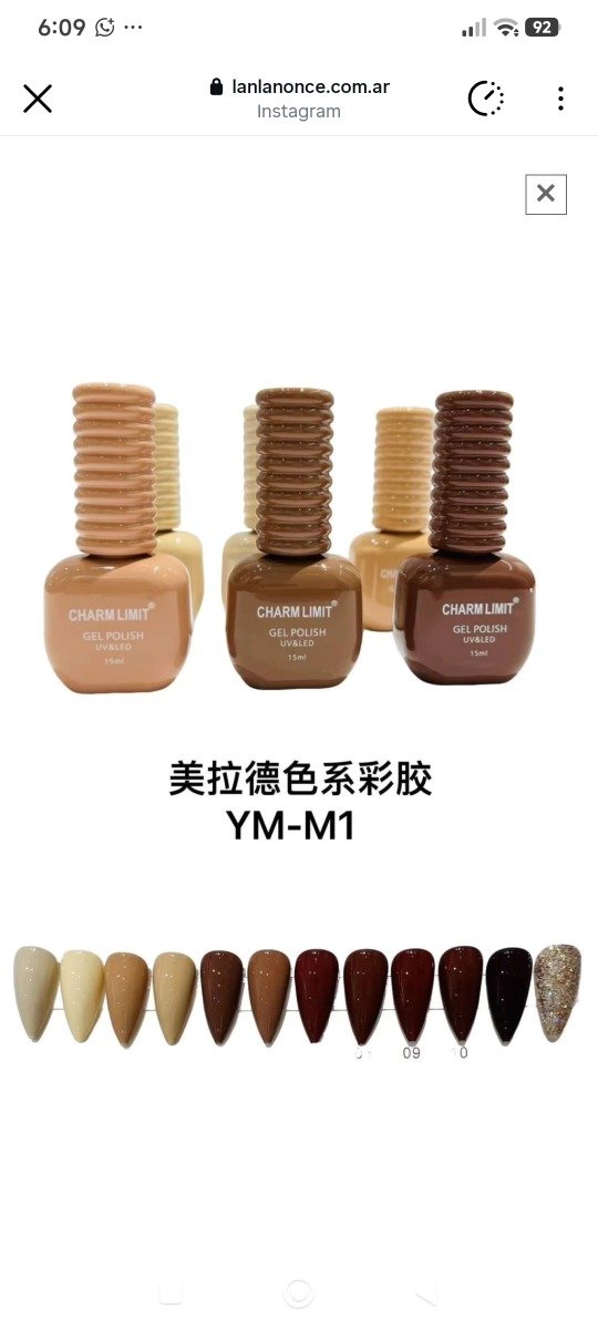 Producto - Esmalte semipermanente charm límit edición marrones