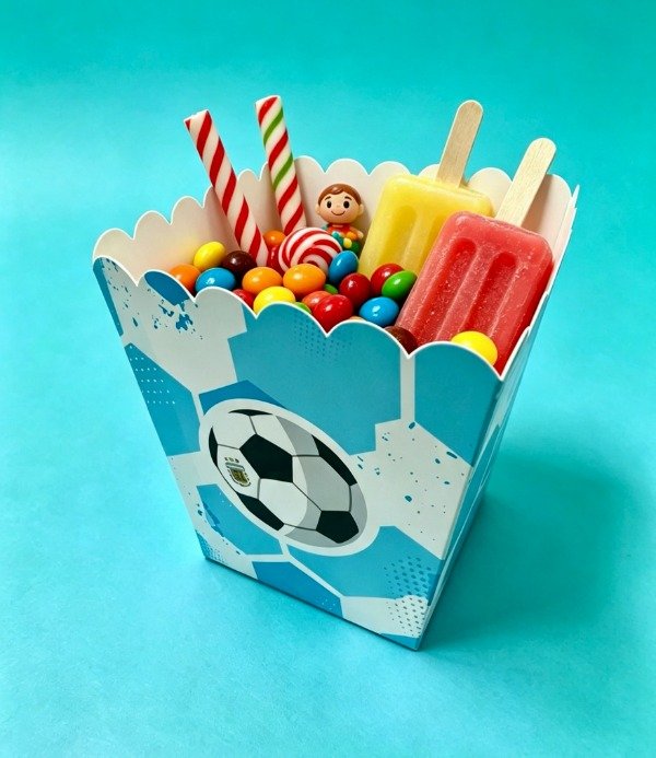 Producto - DIA DEL NIÑO -CONTENEDOR GOLAZO -COD. #195  medida 11x10x 11