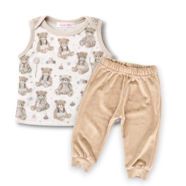 C177-Conjunto chaleco osos
