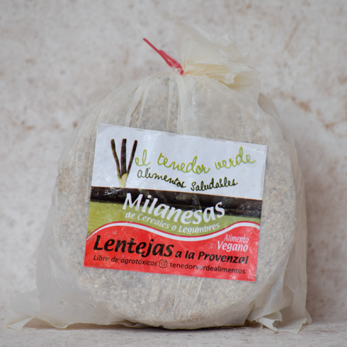 Producto - Milanesas de lentejas - 6 u - Tenedor Verde