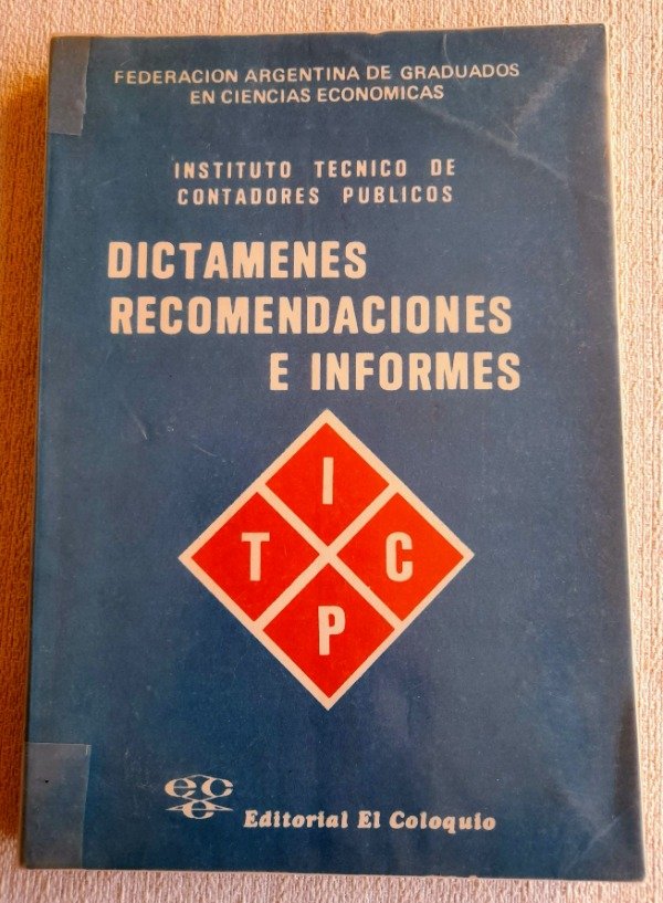 Producto - Dictámenes Recomendaciones E Informes - El Coloquio
