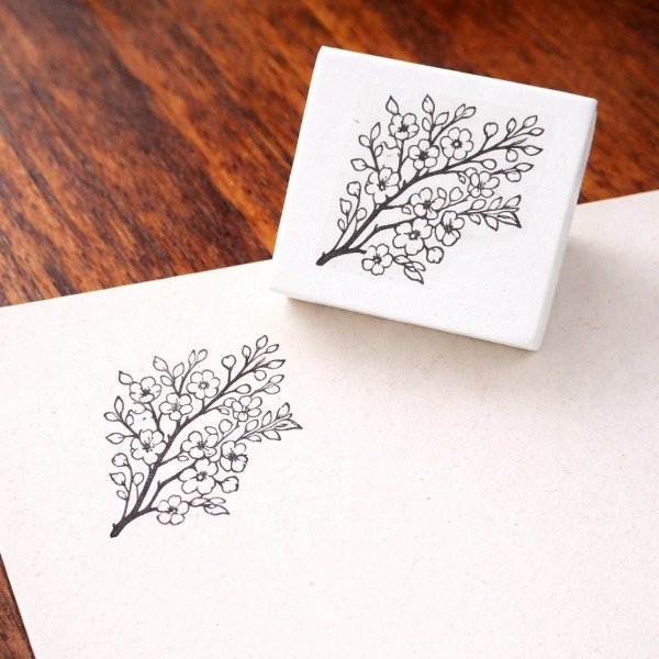 Producto - Sello Sakura 5x5 cm