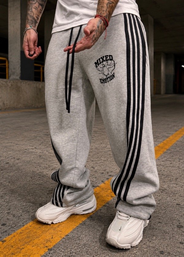 Producto - Pantalon Baggy Mixed Emotion Gris - 0