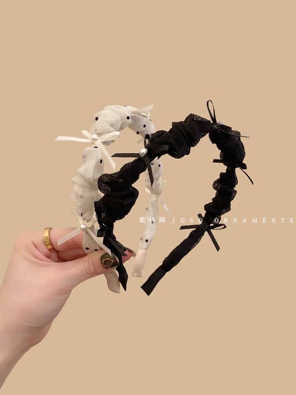 Producto - Bincha de puntitos con moños