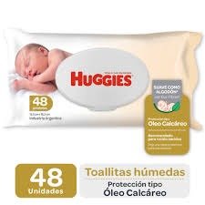 Producto - TOALLITAS HÚMEDAS HUGGIES RN "OLEO CALCÁREO" 48 U