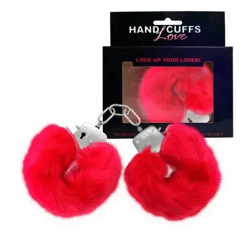 Producto - ESPOSAS ROJAS PREMIUM CON PELUCHE LOVE