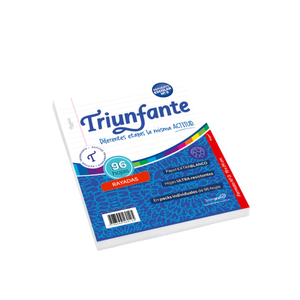 Producto - REPUESTO ESCOLAR TRIUNFANTE 96 HS