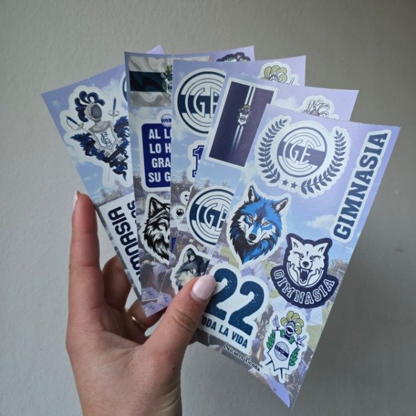 Producto - Planchas de stickers Gimnasia GELP