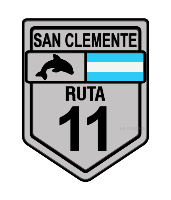 Producto - Iman Ruta 11 Delfin San Clemente Plata