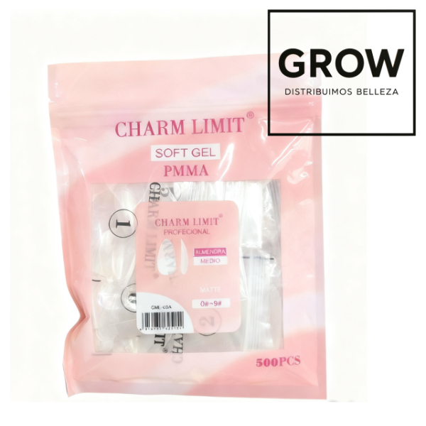 Producto - Charm Limit Tips Almendra 500u