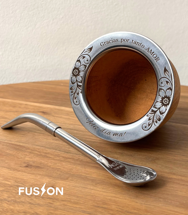 Producto - Camionero Algarrobo + Bombilla Pico de Loro Personalizado