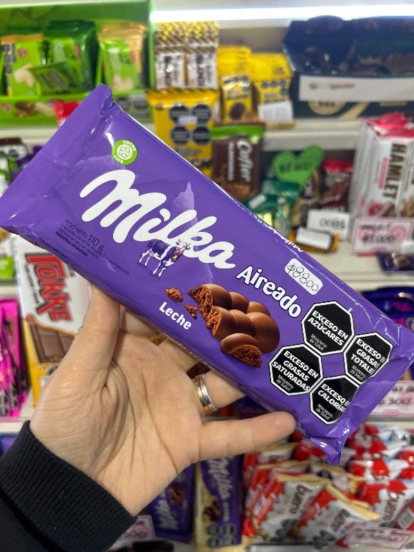 Producto - MILKA AIREADO LECHE 110GR