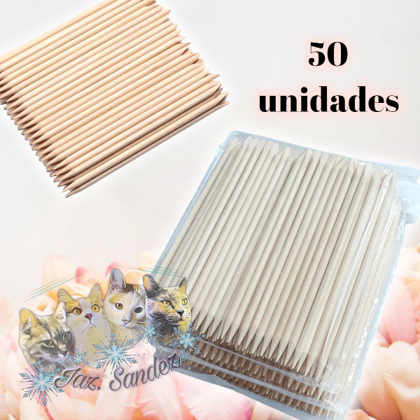 Producto - PALITOS DE NARANJO MADERA x50