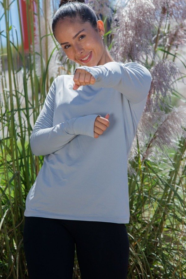 Producto - Remera termica cuello redondo Gris 3281