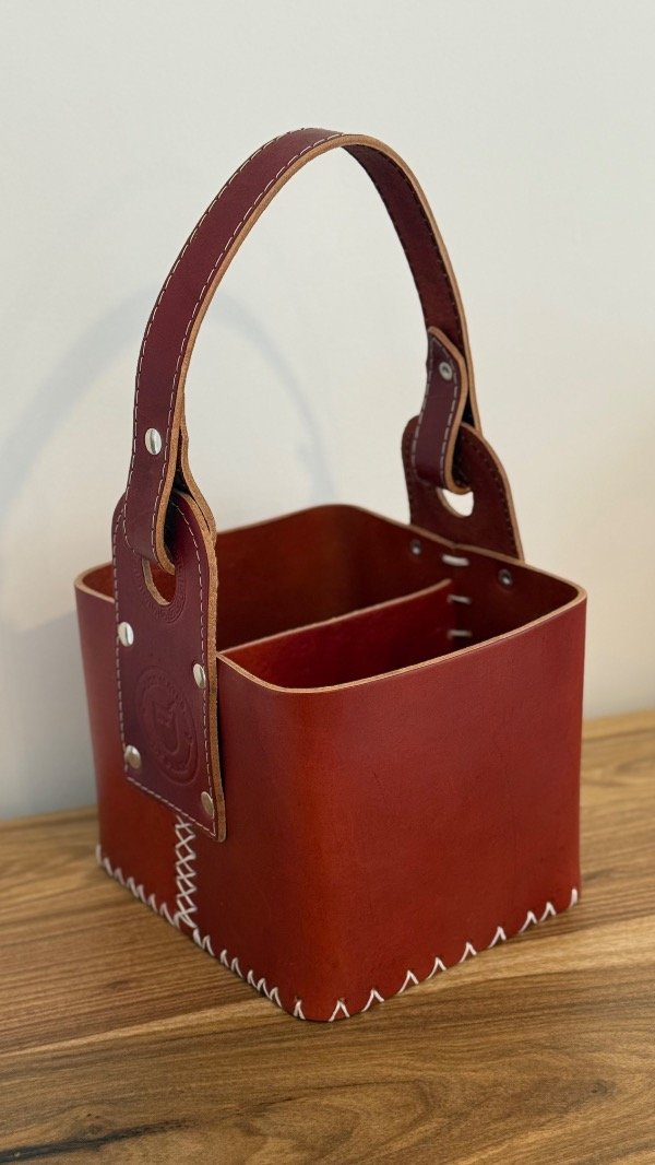 Producto - Canasta matera cuadrada borravino - 2
