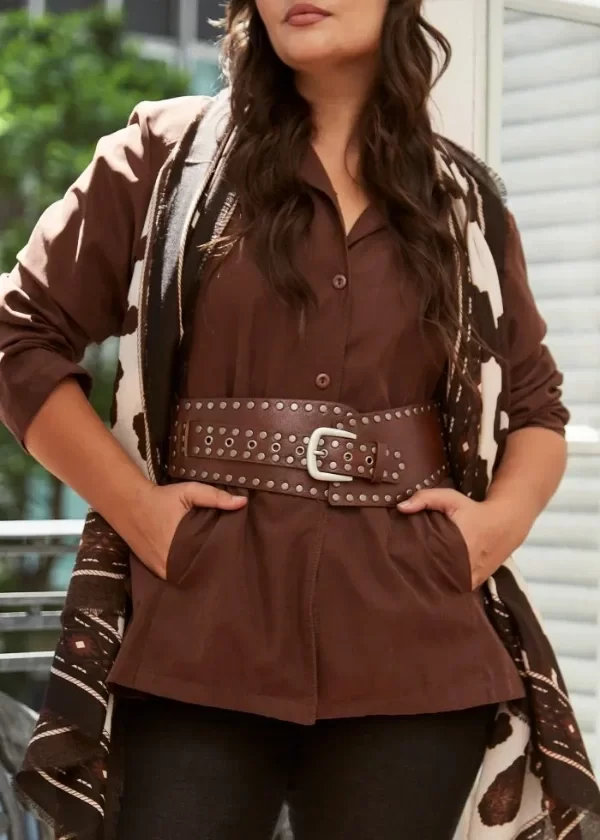 Producto - FAJA BOHO CON TACHAS Y HEBILLA MATE