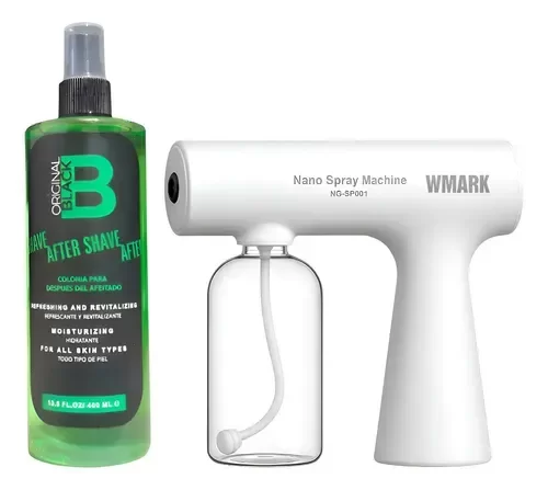 Producto - Nano Spray Rociador + After shaver Locion Desinfectante