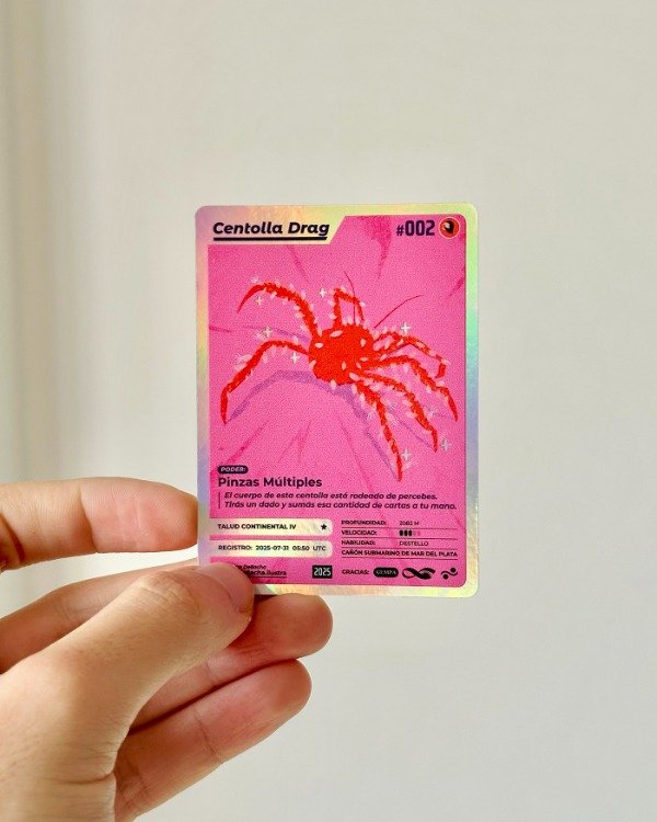 Producto - Sticker Expedición Conicet #002 - Centolla Drag