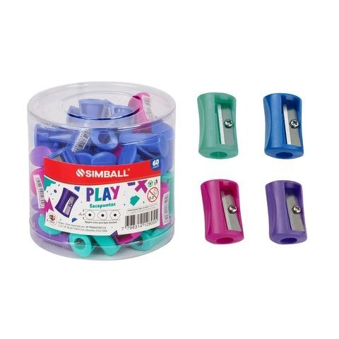 Producto - SACAPUNTAS 1 ORIFICIO PLAY POTE X60 UNIDADES SIMBALL