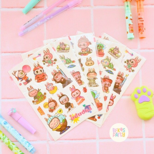 Producto - Tatuajes temporales Labubu x 5 planchas
