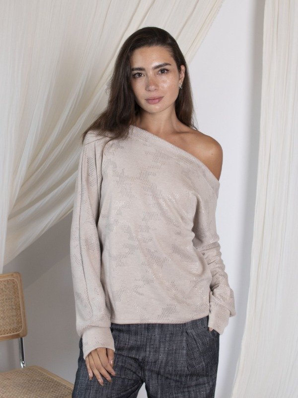 Producto - Sweater Hombro Caido Amsterdam Brillo (Art. 6080)