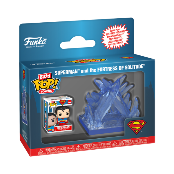 Producto - Funko Bitty Pop! Towns Superman and the Fortress of Solitude - 0