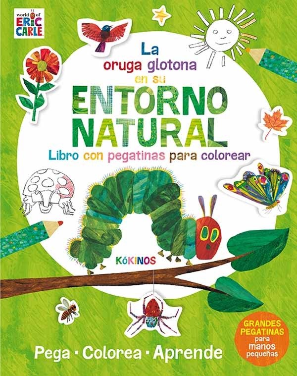 Producto - LA ORUGA GLOTONA EN SU ENTORNO NATURAL. STICKERS + PELUCHE