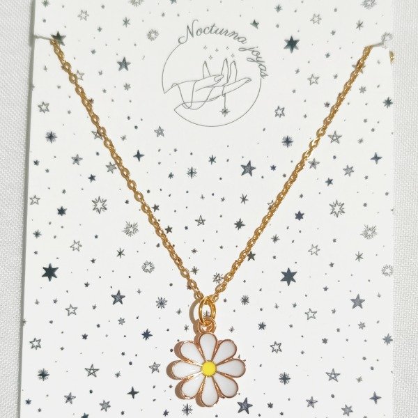 Producto - Collar margarita esmaltada