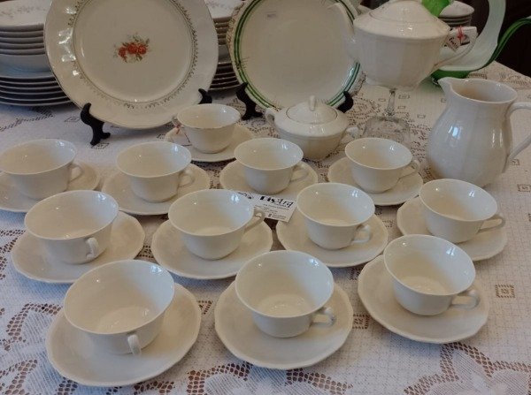 Producto - Juego de té loza inglesa manteca