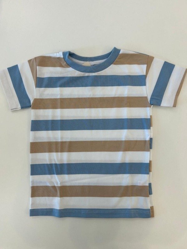 Producto - Remera rayada celeste