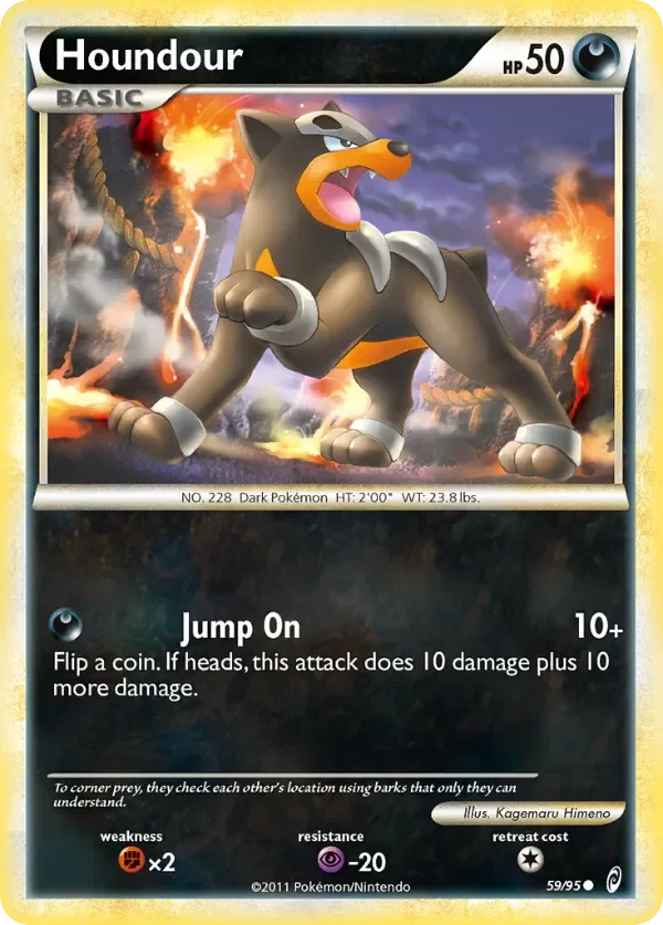 Producto - Houndour 59/95 HeartGold and SoulSilver: Call of Legends