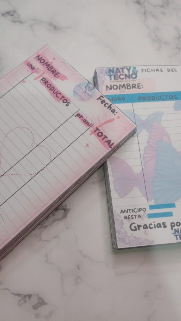 Producto - Talonario para pedidos